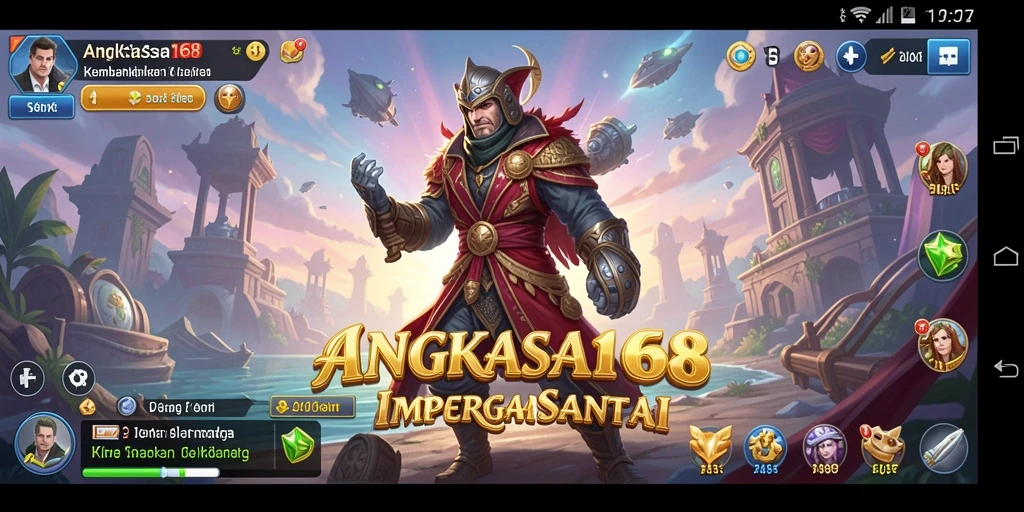 Tampilan gameplay ANGKASA168 menampilkan proses membangun imperium luar angkasa.