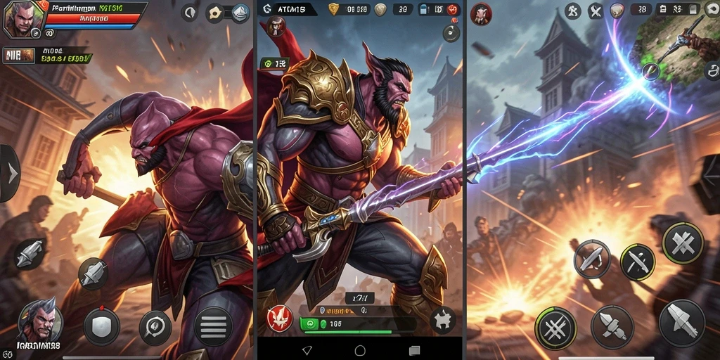 Tampilan menakjubkan dari gameplay pertarungan di ATOM138.