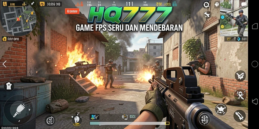 Tampilan gameplay HQ777 yang menegangkan dan mendebarkan di medan perang.