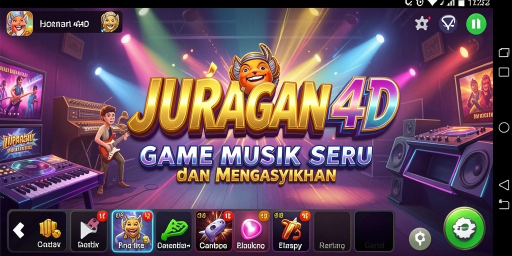 Tampilan gameplay JURAGAN4D yang penuh warna dan interaktif.