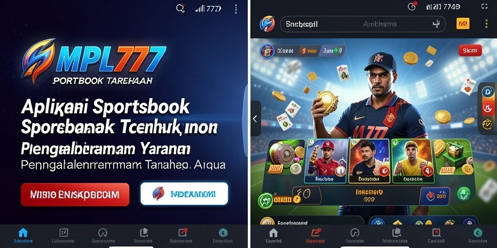 Tampilan antarmuka MPL777 yang menakjubkan saat gameplay Sportsbook.
