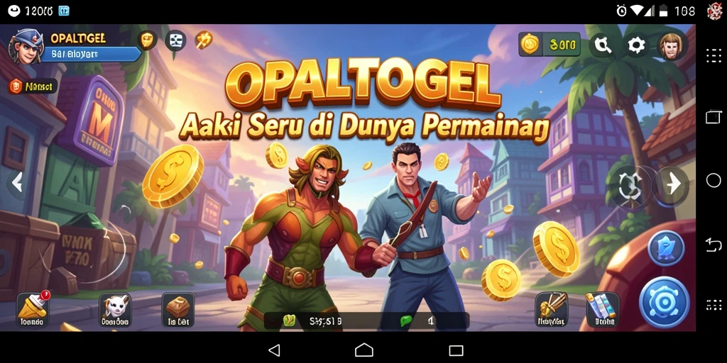 Screenshot gameplay OPALTOGEL menampilkan aksi seru di tengah pertempuran.