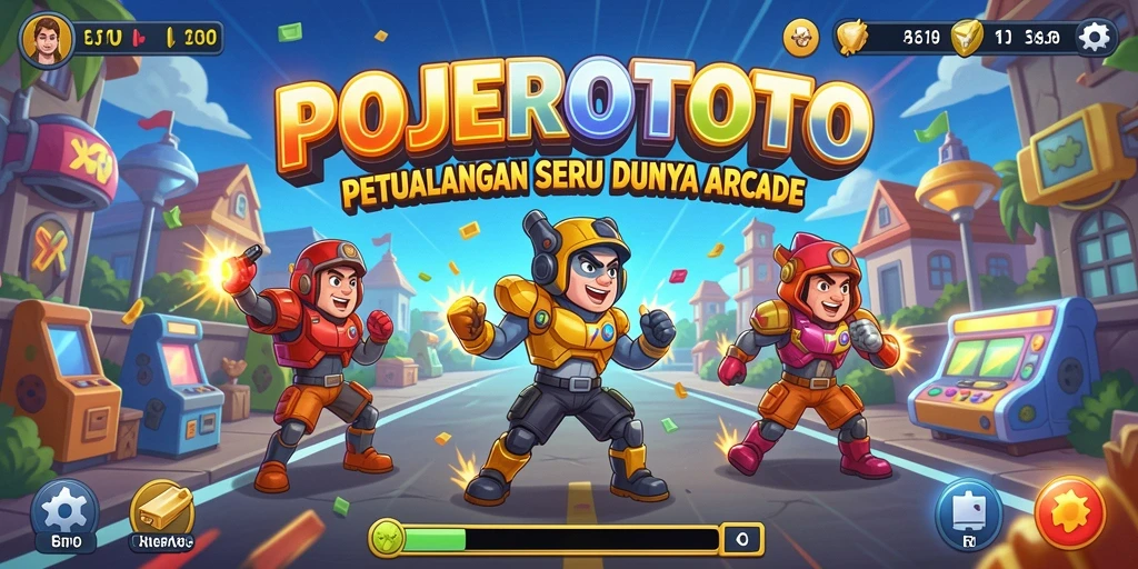 Tampilan gameplay seru dari POJEROTOTO yang penuh warna.