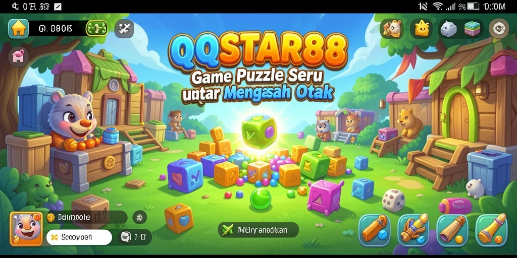 Tampilan gameplay puzzle yang menarik dari QQSTAR88.